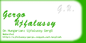 gergo ujfalussy business card